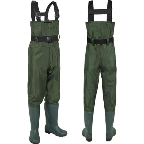 Half Length Pants Fishing Pants Waterproof Trousers And Boots Waterproof Nylon One-piece Trousers Fishing Waders Hunting Suit