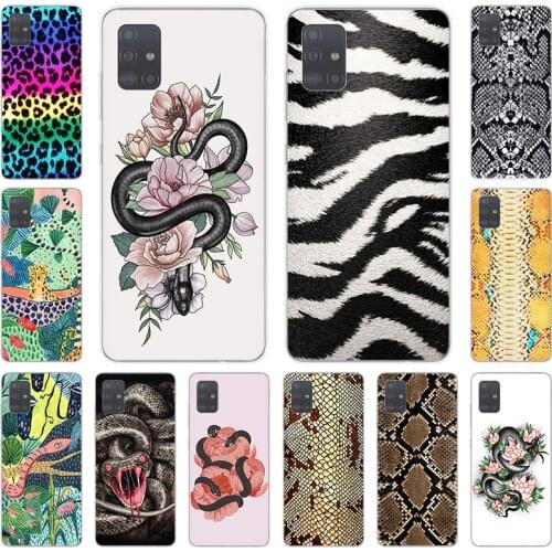 Snake Scales Flower Soft TPU Phone Case for Samsung Galaxy A51 A71 A41 A31 A21S A11 A50 A70 A42 A20 e A30 A40 A80 A10 A90 cover