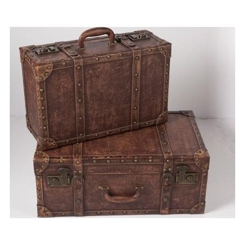 Home Furnishing decoration wedding photography camera retro clothing shop window display props box do old suitcase