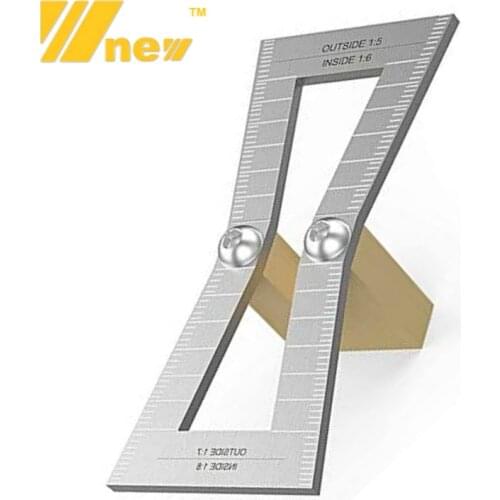Woodworking Dovetail Marker Hand Cut Wood Joints Gauge Dovetail Guide Tool with Scale Dovetail Template Size 1:5-1:6 and 1:7-1:8