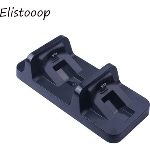 Elistooop Controller Double Handle Wireless Chargers Dual USB Charging Dock Station Stand for Playstation 4 PS4
