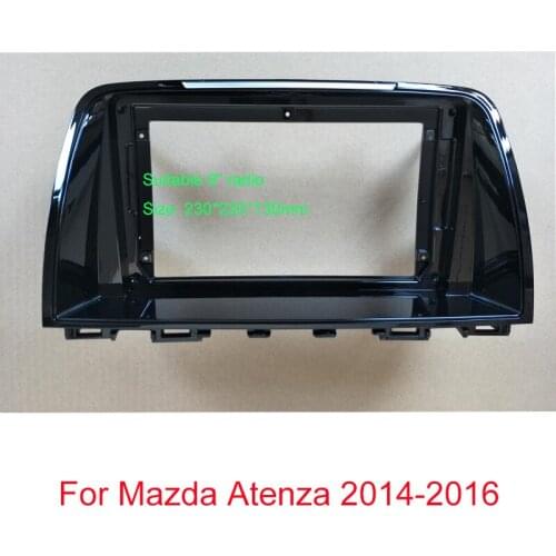 FEELDO Car Stereo Audio Fascia Frame Adapter For Mazda Atenza 9" 2014-2016 2Din DVD Panel Bezel Frame Trim Kit