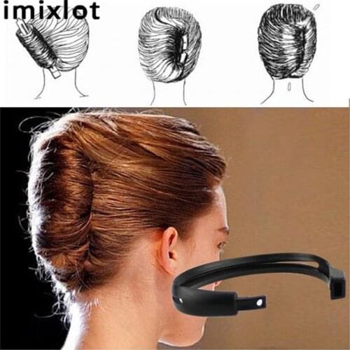 IMIXLOT 5Pcs/Lot Women DIY Hair Styling Donut Bun Clip Tool Twist Maker Holder Hairs Sticks Hardisk Headband Accessories