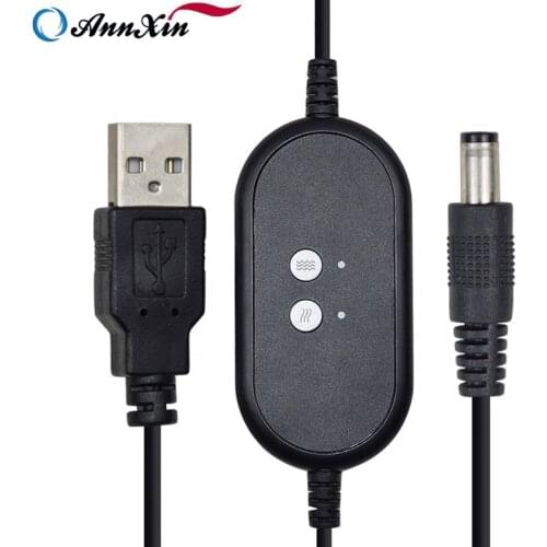 Annxin High Quality Cable Two Step Push Button Switch USB 2.0 Male to 3.5mm Male Audio Control Switch Cable for Heating Products
