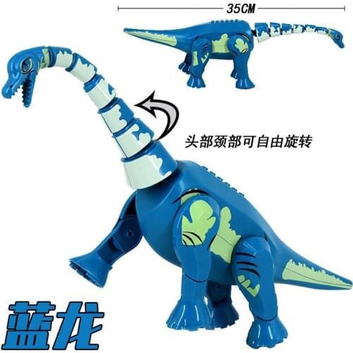 10PCS Jurassic 2 Brutal Raptor Building Blocks Dinosaur Bricks Tyrannosaurus Indominus I-Rex Assemble Dino Kids Toys
