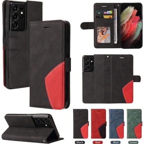 Leather Case For Samsung S21 S20 FE S10 lite S9 S8 plus S7 edge Note 20 ultra 10 8 9 A10s A20s A81 A91 Flip Wallet phone Case