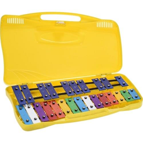 Colorful 25 Notes Glockenspiel Xylophone Percussion Rhythm Musical Educational Teaching Instrument Toy for Baby Kids Children