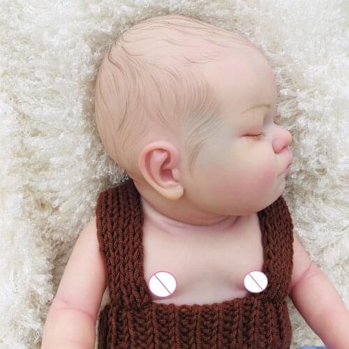 High quality bebe reborn doll full silicone vinyl body real soft touch Amazing hand Painting reborn baby doll toys Masterpiece
