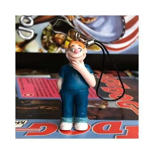 Small pvc figure cartoon boy 2pcs/set