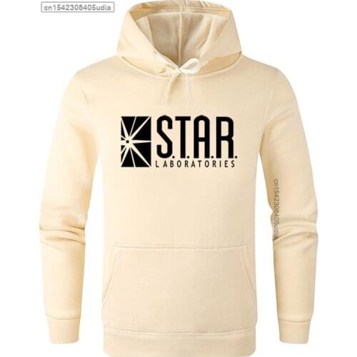 Flash Star Lab Labs Black Color Mens Sweatshirt Men Novelty Star Laboratorles Hoodies Pullover Male Clothes