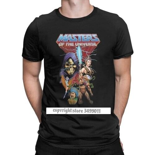 Mens Tshirts He-Man And The Of The Universe Vintage Premium Cotton Tee Fitness Tops T Shirt Clothes Camisas