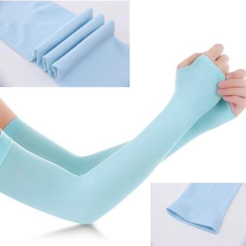 One Pair UV Sun Protection Cooling Arm Sleeve Cover Arm Cooler Warmer For Gloves Running Golf Cycling Driving Hot