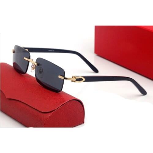 Pawes Wood Glasses Frame Men Sunglasses Gold Rimless Eyeglasses for Womens Anti Reflective Clear Lens Prescription Spectacles