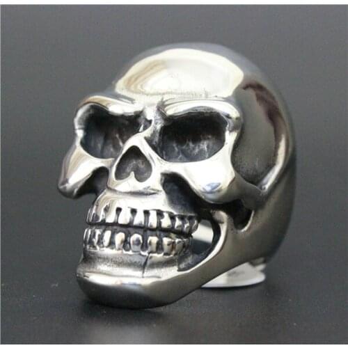 Amazing Design Lastest Huge Skull Ring 316L Stainless Steel Biker Style Band Party Fantastic Skull Ring