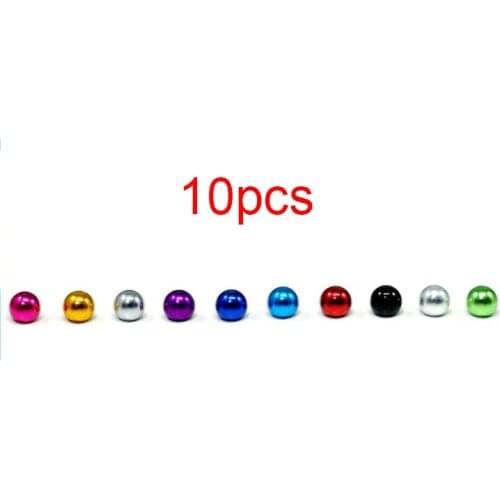 10Pcs Aluminum Stabilizer Ball Cap Aluminum Alloy Ball Nuts For Tamiya Mini 4WD Racing Car Model