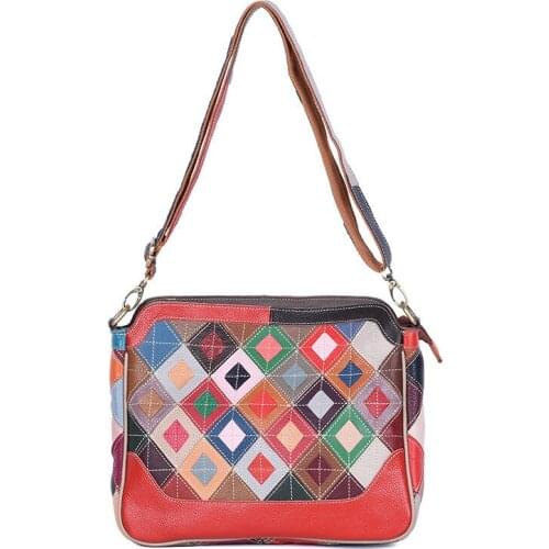 Fashion Women Crossbody Bag Casual Genuine Leather Female Messenger Bag New Real Leather Girl Shoulder Bag Handbags Big Clutches