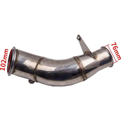 For BMW 1er 3er 335i 135i N55 2013 4 inch Stainless Steel Catless Decat Downpipe