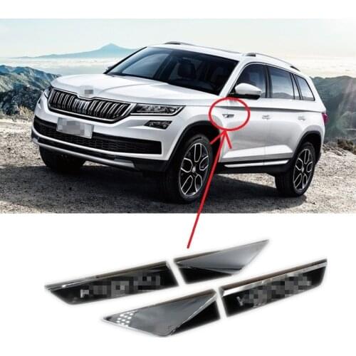 Suitable for Skoda KODIAQ 2017 2018 Side Wing Door Emblem Badge Sticker Car Styling Accessories