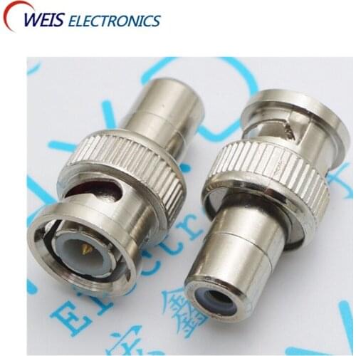 10PCS BNC male to AV female RCA female , BNC TO AV RCA Adapters Video converter BNC-M TO AV-F