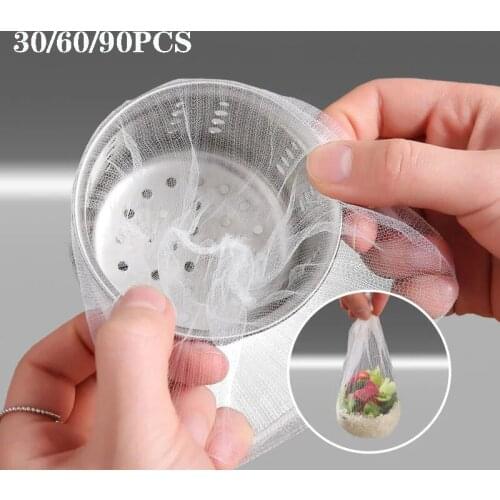 30/60/90 PCS Disposable Sink Filter Net Kitchen Sink Residue Drainage Outlet Garbage Bag Household Sewer Hair Filter Net