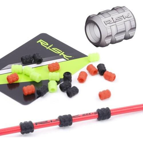 5Pcs Bike Brake Cable Protector, Cable Frame Wrap Protector O-Ring Donuts Line Tube