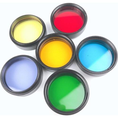 6PCS Datyson Moon Filter 1.25 Inches Night Moth Series Astronomical Telescope Accessories 1.25 Inch Planetary Filter 6 COLOR SET