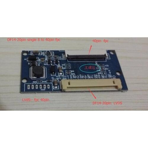 DF14-20Pin single 8 to 40Pin FPC interface adapter general EJ080NA-04C LCD screen LVDS signal switching board