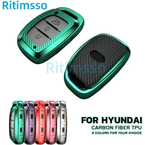 Auto Smart Car key wallet set Bag New Carbon TPU key Cover Case For Hyundai 15 ELANTRA/Sonata 9/New Santafe/Verna/15 16 Mistra
