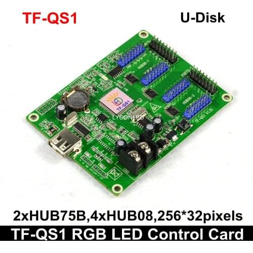 Free Shipping LongGreat TF-QS1 USB-disk ASynchronization RGB LED Control Card
