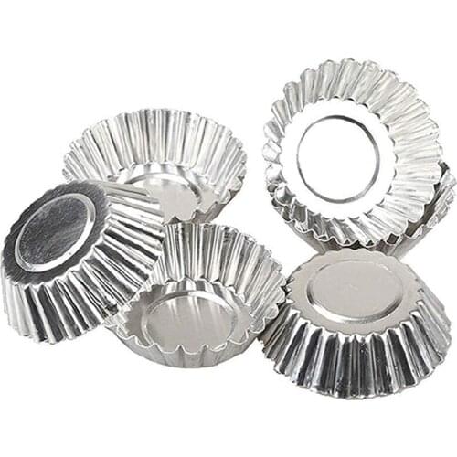 Egg Tart Mold Baking Cups Tins,50Pcs Mini Pie Pans Muffin Baking Cups Cupcake Cake Cookie Lined Mould Tin Baking Tool