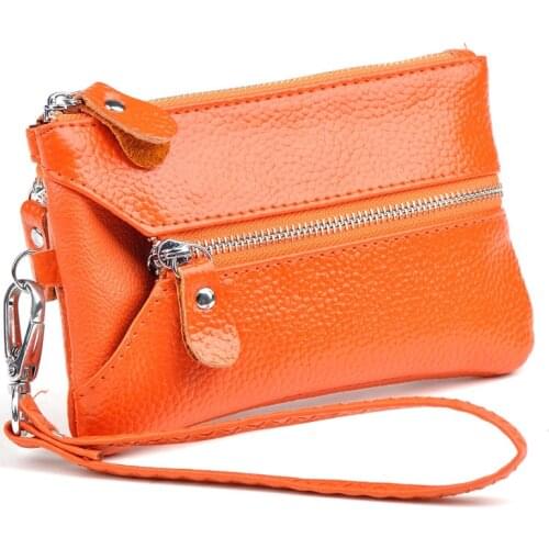 Genuine Leather Key Wallets Unisex Key Bag Woman Car Key Holders Coin Purse Keychain Case Women Smart Housekeeper Mini Wallets