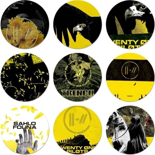Twenty One Pilots Cool Romantic Icons Pins Badge Decoration Brooches Metal Badges For Backpack Decoration