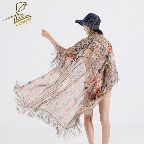 Женские пляжные кимоно LONZO China At AliExpress