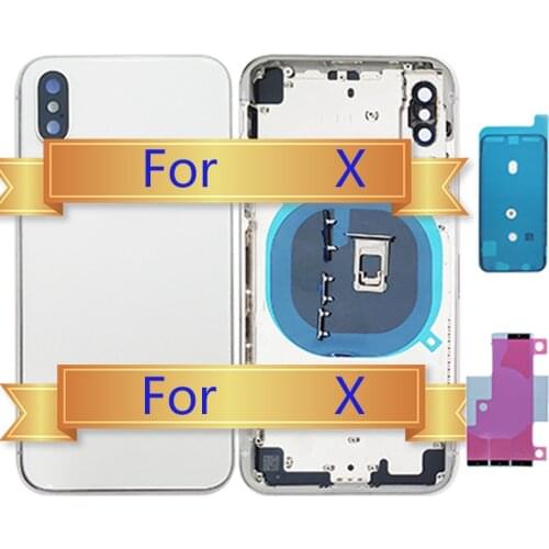 Full Housing Assembly Battery Cover For iphone X back Housing