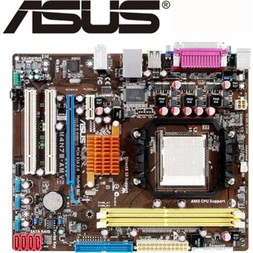 Socket AM2/AM2+/AM3 ASUS M4N78-AM V2 Motherboard M4N78 AM V2 Systemboard DDR2 8GB For nVIDIA nForce 720D Desktop Mainboard Used