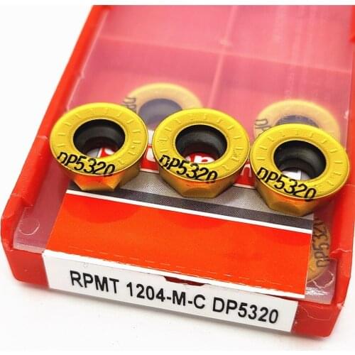 RPMT1204 MC DP5320 Carbide CNC Lathe Parts Tool RPMT 1204 Machine Tool Accessories Milling Insert RPMT Turning Insert