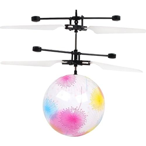 Hand Flying UFO Ball LED Induction RC Aircraft Flying Toy for Kids