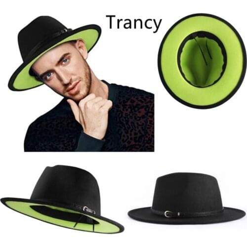 Fedora hat hip-hop black + green new color bucket hat baseball cap ladies summer bucket hat male кепкаженская