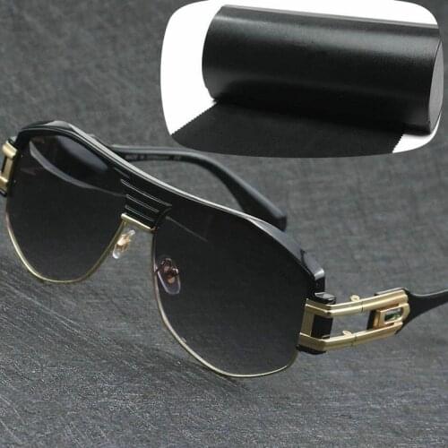 Metal half frame sunglasses Big face sunglasses for men and women sunglasses 671S oversized sunglasses with box