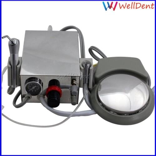 Dental Turbine Unit Lab Aluminum alloy Portable one Air Compressor 3 way straw for dentist Dental Instrument