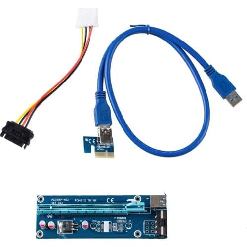 USB 3.0 PCI-E Express 1x to 16x Extender Riser Card Adapter Bitcoin Litecoin