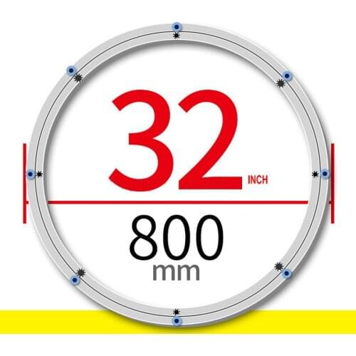 SS H32INCH/80CM OD Thicken Material Aluminium Alloy Round Table Wheel Base Lazy Susan of Anti Skid Soft Rubber Tips