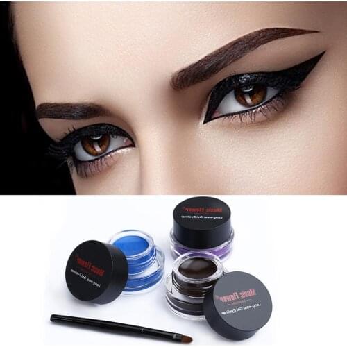 Mesmerizing Thick Black Waterproof Eyeliner Gel 24 Hours Long-lasting Not Blooming Water And Sweat Proof