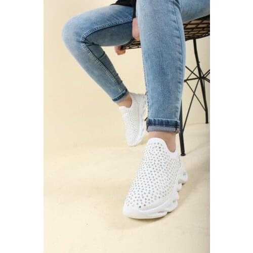 Florin Cubic Zirconia Flexible Women Sneaker