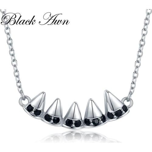 Classic Band 925 Sterling Silver Fine Jewelry Trendy Engagement Necklaces for Women Wedding Necklaces Pendants P134