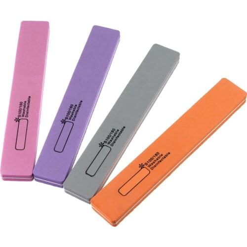 Monja 1 Pc Nail Art Sponge Files 100/180 Sanding Polishing Nail Buffer Block Fingernail Toe Buffing Grinding Manicure Tool