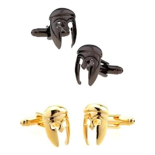 10pairs/lot Vintage Spartan Warrior Helmet Cufflinks Retro Helmet Knight Mask Cuff Links Mens Jewelry Gift Wholesale