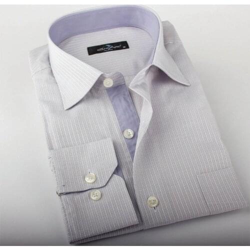 2020 Men Fashion Casual Long Sleeved shirt Slim Fit Male Social Business Fashion Dress Carlo Potti Clothing Soft Comfortable