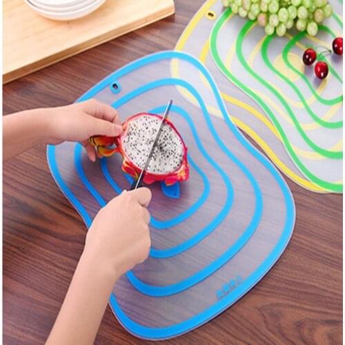 3Sizes Kitchen Chopping Blocks Tool Flexible Transparent Cutting Board Kitchen Cutting Boards Classification Chopping Board Hot