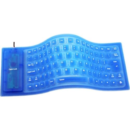 85Keys Foldable Soft Silicone Mute USB Wired Mini Keyboard Computer Accessory Keyboards